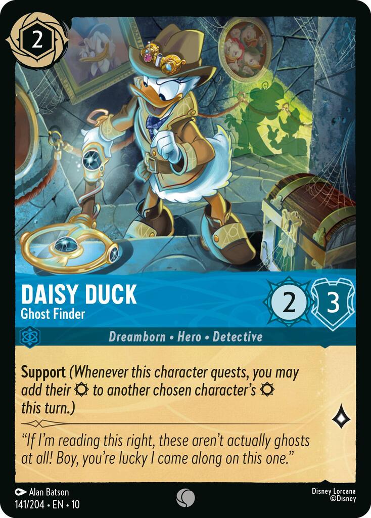 Daisy Duck - Ghost Finder (141/204) [Whispers in the Well] - Card Brawlers