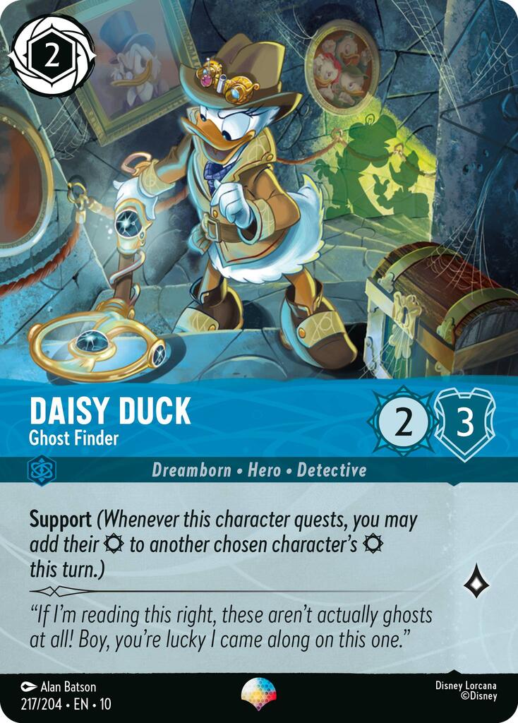 Daisy Duck - Ghost Finder (Epic) (217/204) [Whispers in the Well] - Card Brawlers