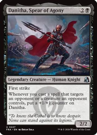 Danitha, Spear of Agony (FRA-227) - Reality Fracture - Card Brawlers