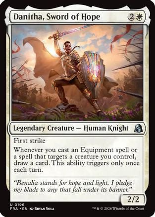 Danitha, Sword of Hope (FRA-196) - Reality Fracture - Card Brawlers