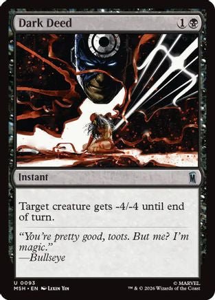 Dark Deed (MSH-093) - Marvel Super Heroes - Card Brawlers
