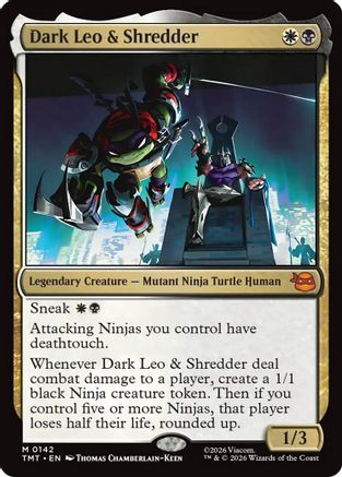 Dark Leo & Shredder (TMT-142) - Teenage Mutant Ninja Turtles - Card Brawlers