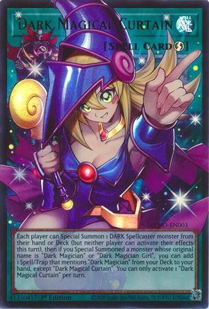 Dark Magical Curtain (Extended Art) (MAMO-EN003) - Magnificent Monsters 1st Edition - Card Brawlers