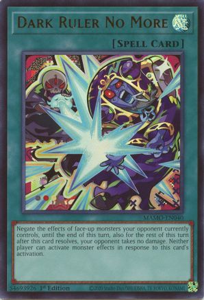 Dark Ruler No More (MAMO-EN040) - Magnificent Monsters 1st Edition - Card Brawlers