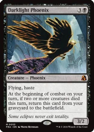 Darklight Phoenix (FRA-053) - Reality Fracture Foil - Card Brawlers