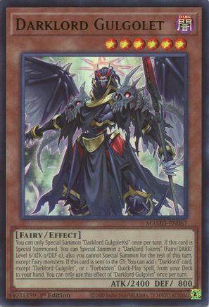 Darklord Gulgolet (MAMO-EN067) - Magnificent Monsters 1st Edition - Card Brawlers