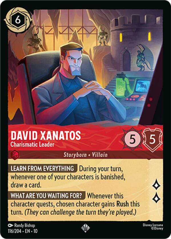 David Xanatos - Charismatic Leader (116/204) [Whispers in the Well] - Card Brawlers