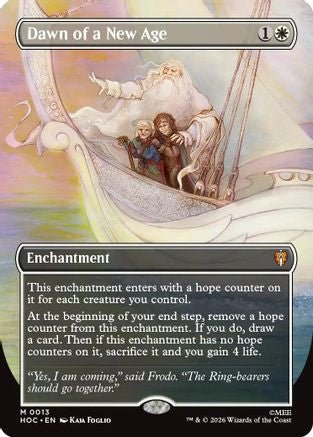 Dawn of a New Age (Borderless) (HOC-013) - The Hobbit: Eternal-Legal - Card Brawlers