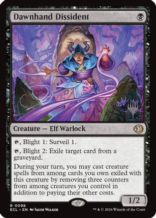 Dawnhand Dissident (PPECL-098) - Promo Pack: Lorwyn Eclipsed - Card Brawlers