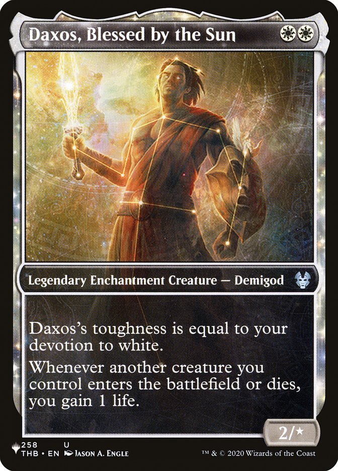 Daxos, Blessed by the Sun (Showcase) [The List] - Card Brawlers