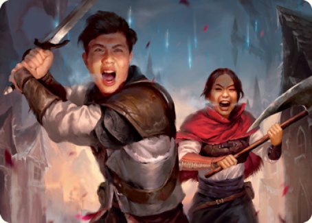 Daybreak Combatants Art Card [Innistrad: Crimson Vow Art Series] - Card Brawlers