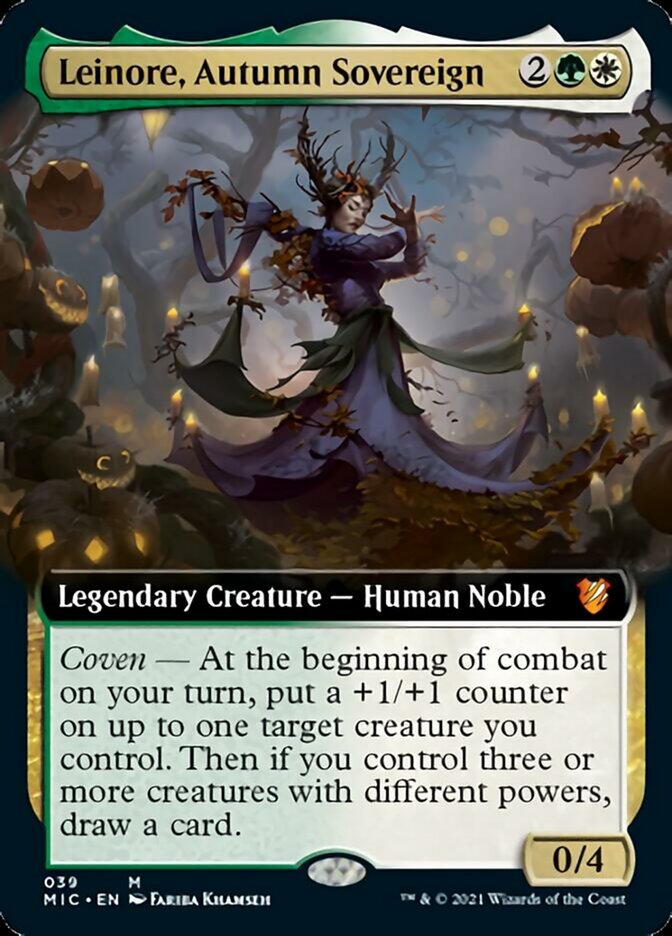 Leinore, Autumn Sovereign (Extended Art) [Innistrad: Midnight Hunt Commander] - Magic: The Gathering - Card Brawlers | Quebec | Canada |
