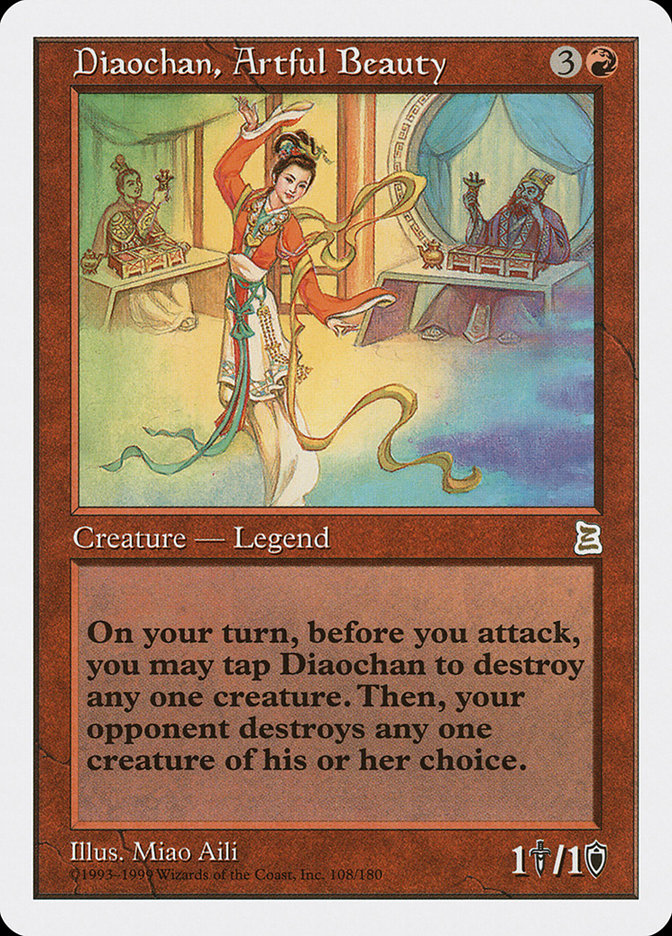 Diaochan, Artful Beauty [Portal Three Kingdoms] - Magic: The Gathering - Card Brawlers | Quebec | Canada |