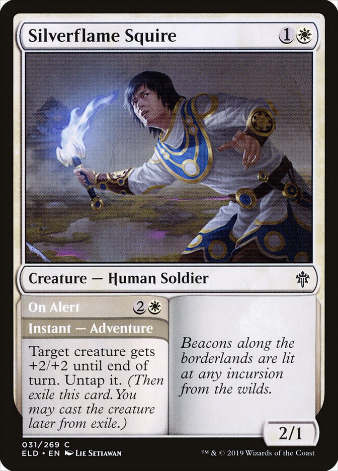 Silverflame Squire // On Alert [Throne of Eldraine] - Magic: The Gathering - Card Brawlers | Quebec | Canada |