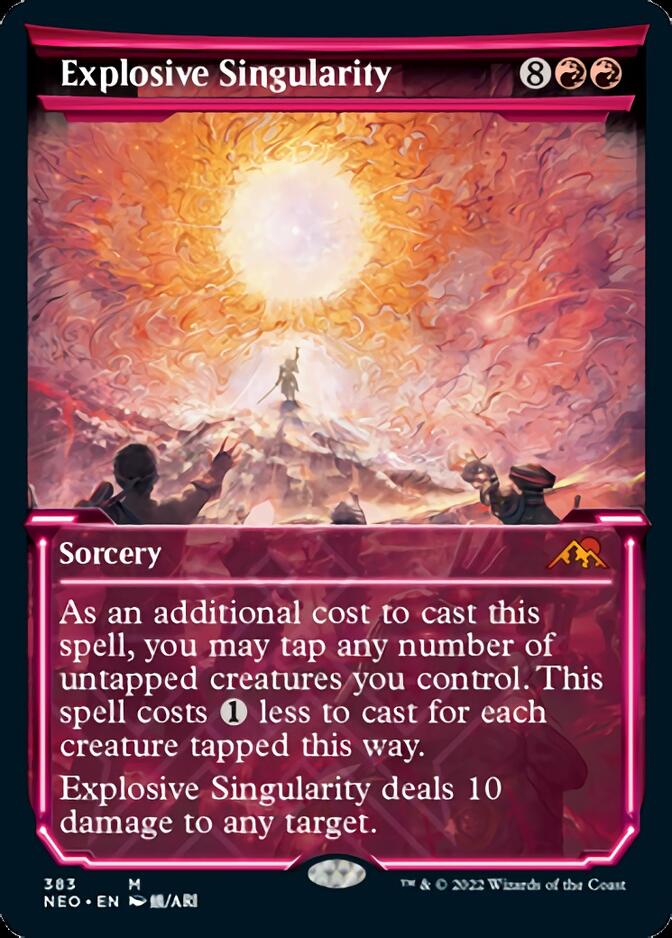Explosive Singularity (Showcase Soft Glow) [Kamigawa: Neon Dynasty] - Magic: The Gathering - Card Brawlers | Quebec | Canada |