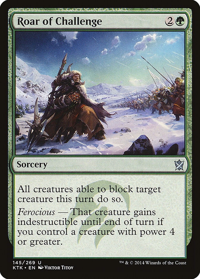 Roar of Challenge [Khans of Tarkir] - Magic: The Gathering - Card Brawlers | Quebec | Canada |