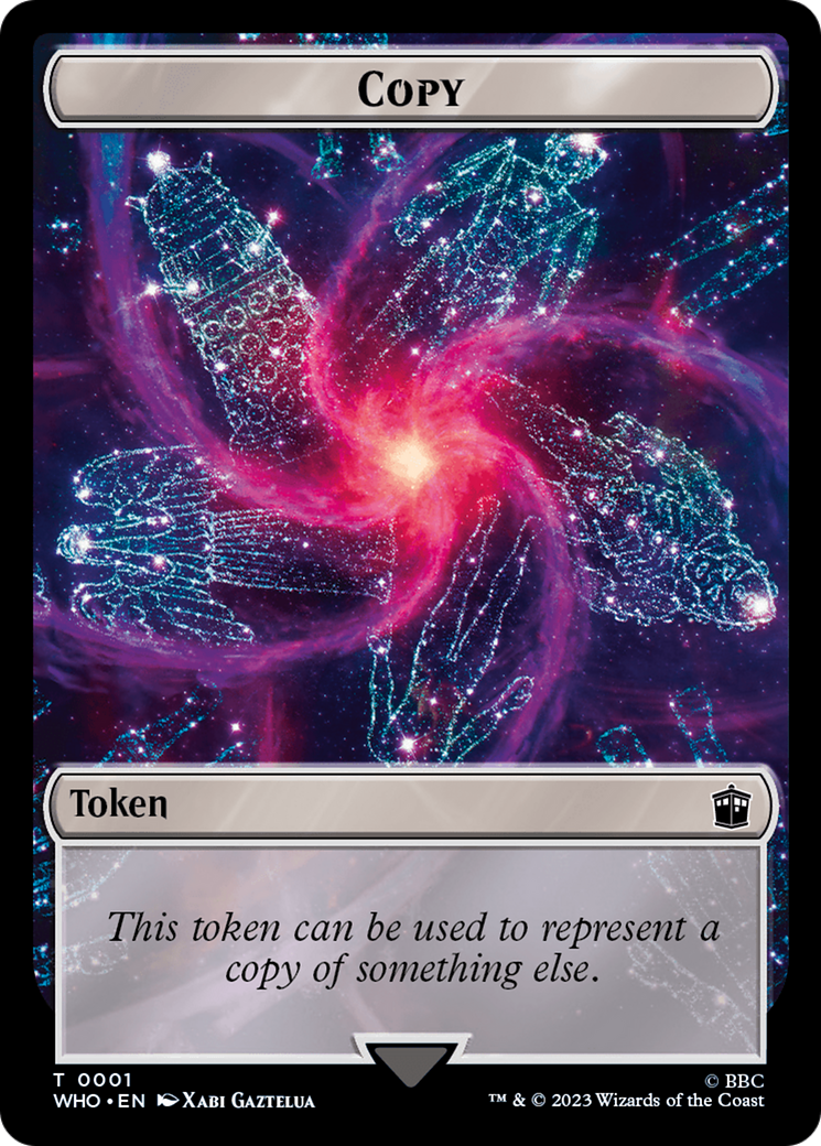 Copy // Cyberman Double-Sided Token [Doctor Who Tokens] - Magic: The Gathering - Card Brawlers | Quebec | Canada |