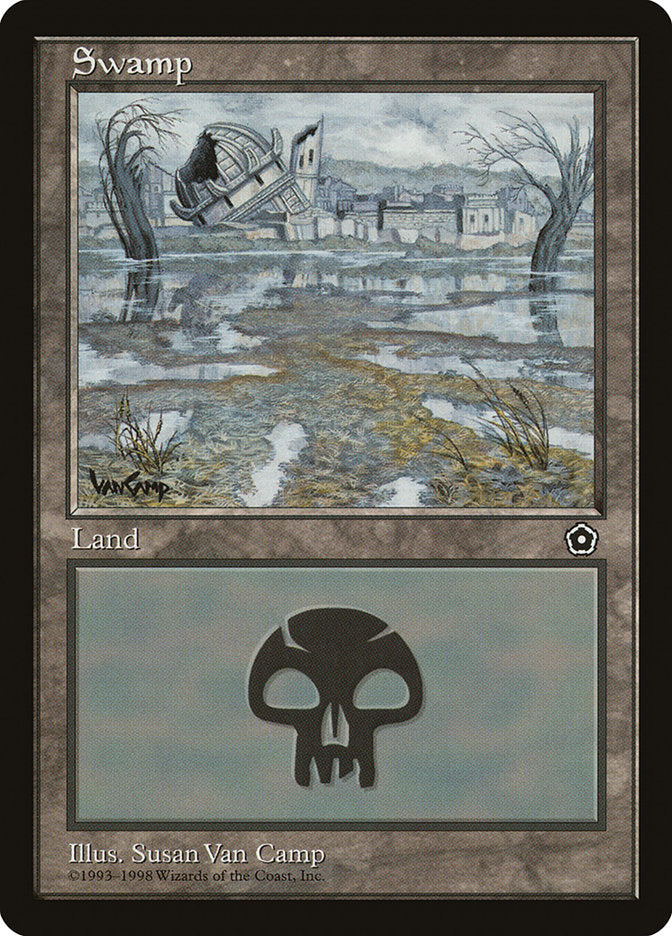 Swamp (Black Signature) [Portal Second Age] - Magic: The Gathering - Card Brawlers | Quebec | Canada |