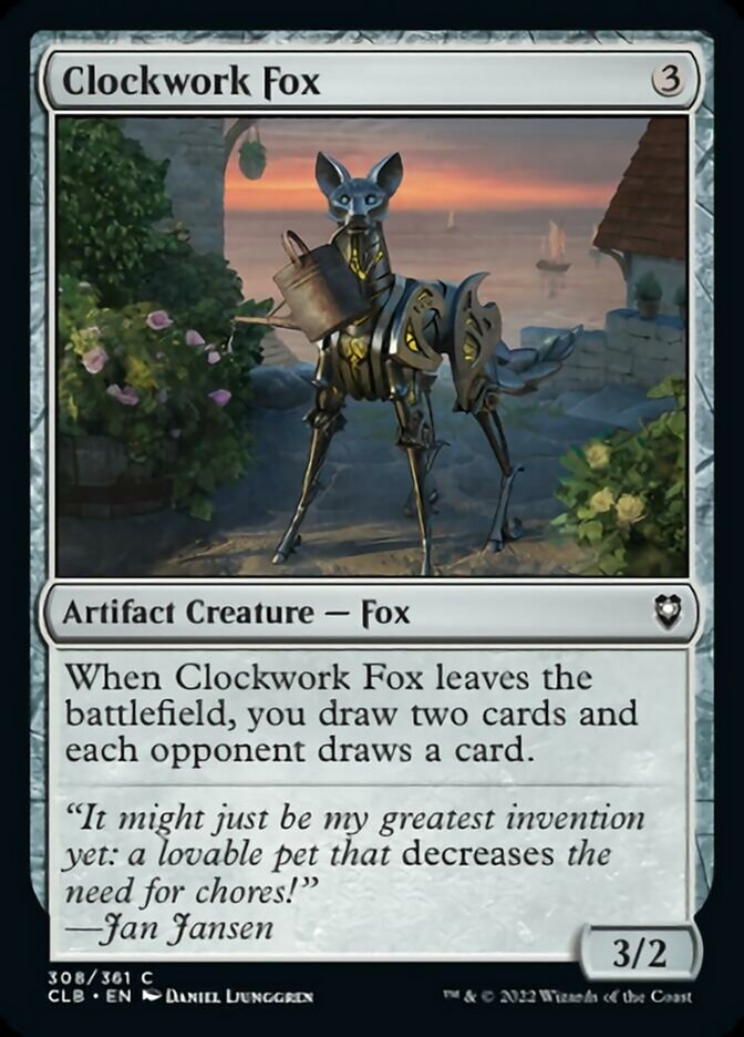 Clockwork Fox [Commander Legends: Battle for Baldur's Gate] - Magic: The Gathering - Card Brawlers | Quebec | Canada |