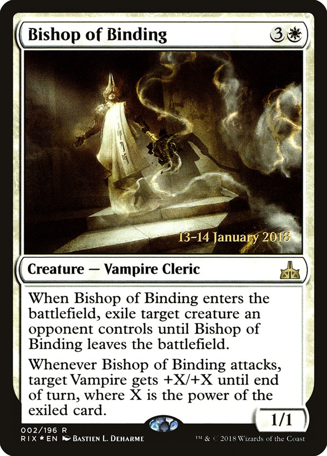 Bishop of Binding [Rivals of Ixalan Prerelease Promos] - Magic: The Gathering - Card Brawlers | Quebec | Canada |