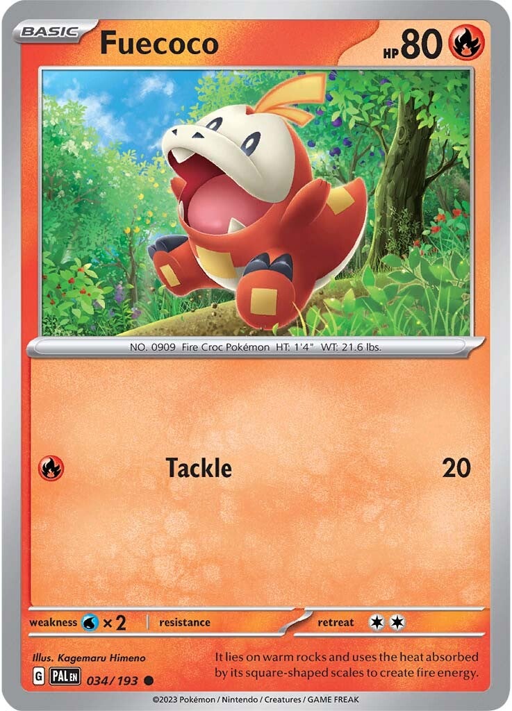 Fuecoco (034/193) [Scarlet & Violet: Paldea Evolved] - Pokémon - Card Brawlers | Quebec | Canada |