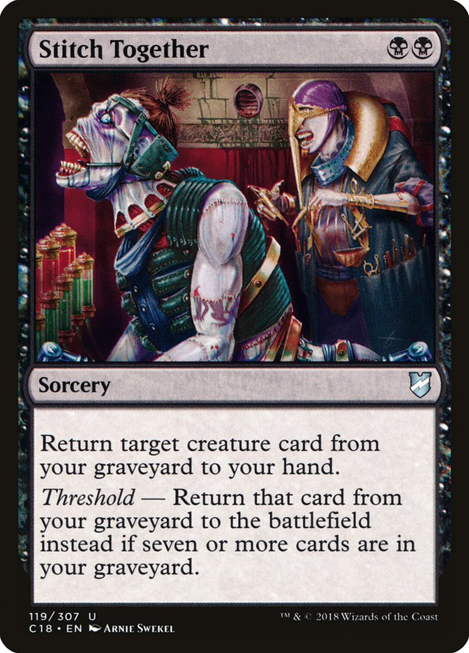 Stitch Together [Commander 2018] - Magic: The Gathering - Card Brawlers | Quebec | Canada |