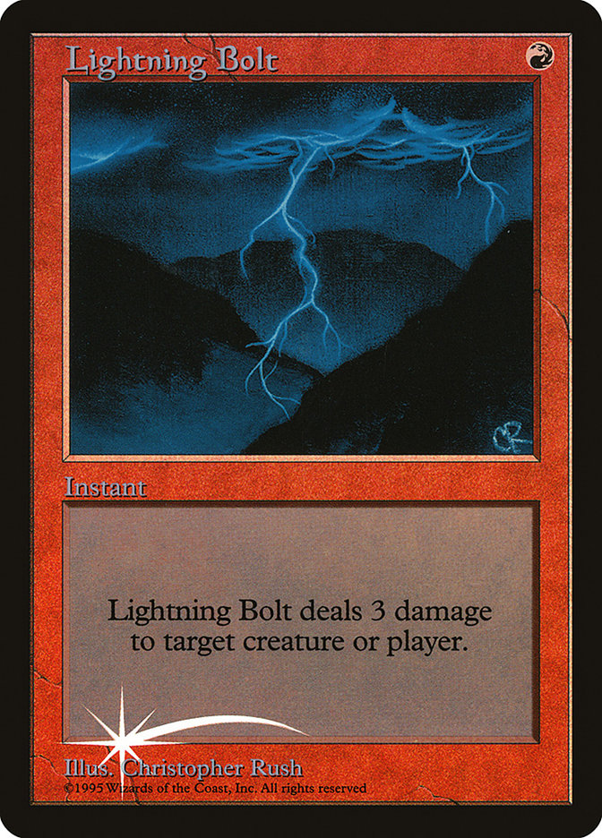 Lightning Bolt [Judge Gift Cards 1998] - Magic: The Gathering - Card Brawlers | Quebec | Canada |