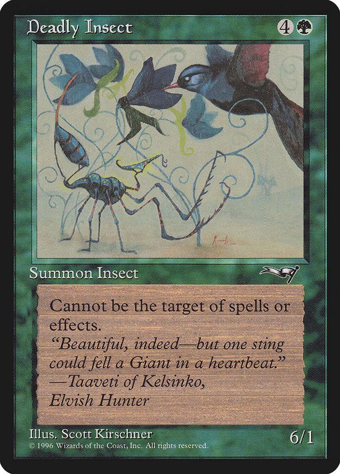 Deadly Insect (Bird Art) [Alliances] - Magic: The Gathering - Card Brawlers | Quebec | Canada |