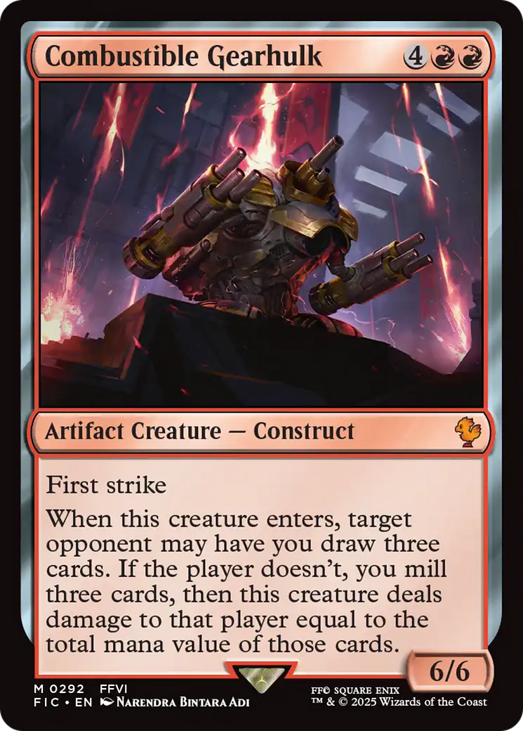 Combustible Gearhulk [FINAL FANTASY Commander] - Magic: The Gathering - Card Brawlers | Quebec | Canada |