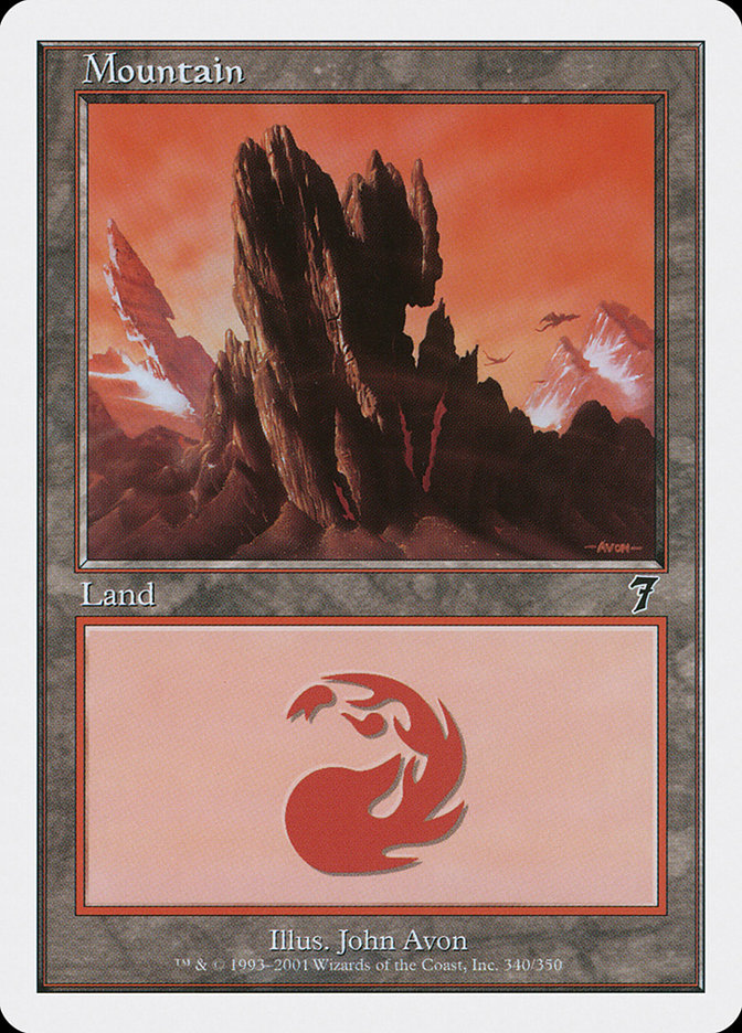 Mountain (340) [Seventh Edition] - Magic: The Gathering - Card Brawlers | Quebec | Canada |