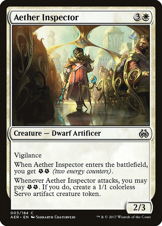 Aether Inspector [Aether Revolt] - Magic: The Gathering - Card Brawlers | Quebec | Canada |