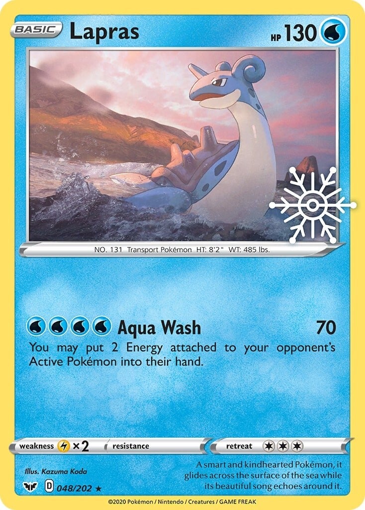 Lapras (048/202) (Holiday Calendar) [Sword & Shield: Base Set] - Pokémon - Card Brawlers | Quebec | Canada |