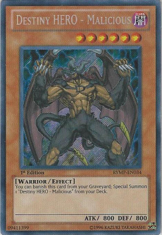 Destiny HERO - Malicious [RYMP-EN034] Secret Rare - Yu-Gi-Oh! - Card Brawlers | Quebec | Canada |
