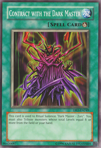 Contract with the Dark Master [DR1-EN249] Common - Yu-Gi-Oh! - Card Brawlers | Quebec | Canada |