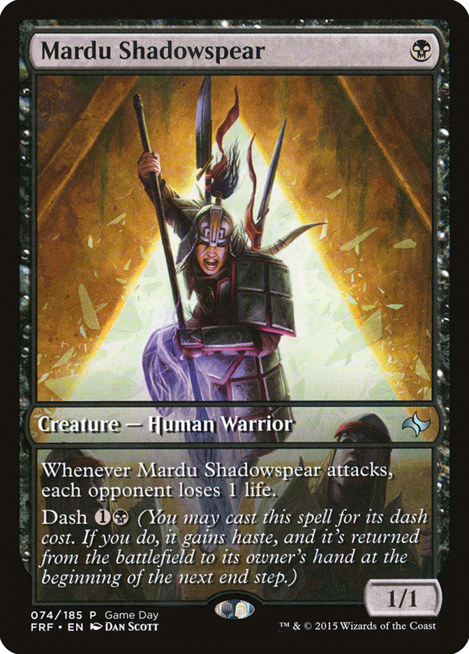Mardu Shadowspear (Game Day) [Fate Reforged Promos] - Magic: The Gathering - Card Brawlers | Quebec | Canada |