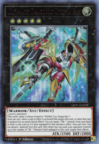 Ultimate Dragonic Utopia Ray [LIOV-EN039] Ultra Rare - Yu-Gi-Oh! - Card Brawlers | Quebec | Canada |