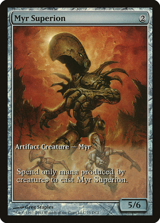 Myr Superion (Game Day) (Extended Art) [New Phyrexia Promos] - Magic: The Gathering - Card Brawlers | Quebec | Canada |