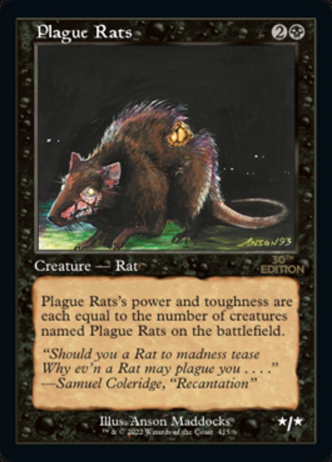 Plague Rats (Retro) [30th Anniversary Edition] - Magic: The Gathering - Card Brawlers | Quebec | Canada |