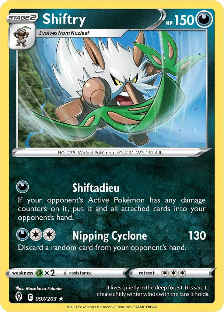 Shiftry (097/203) [Sword & Shield: Evolving Skies] - Pokémon - Card Brawlers | Quebec | Canada |