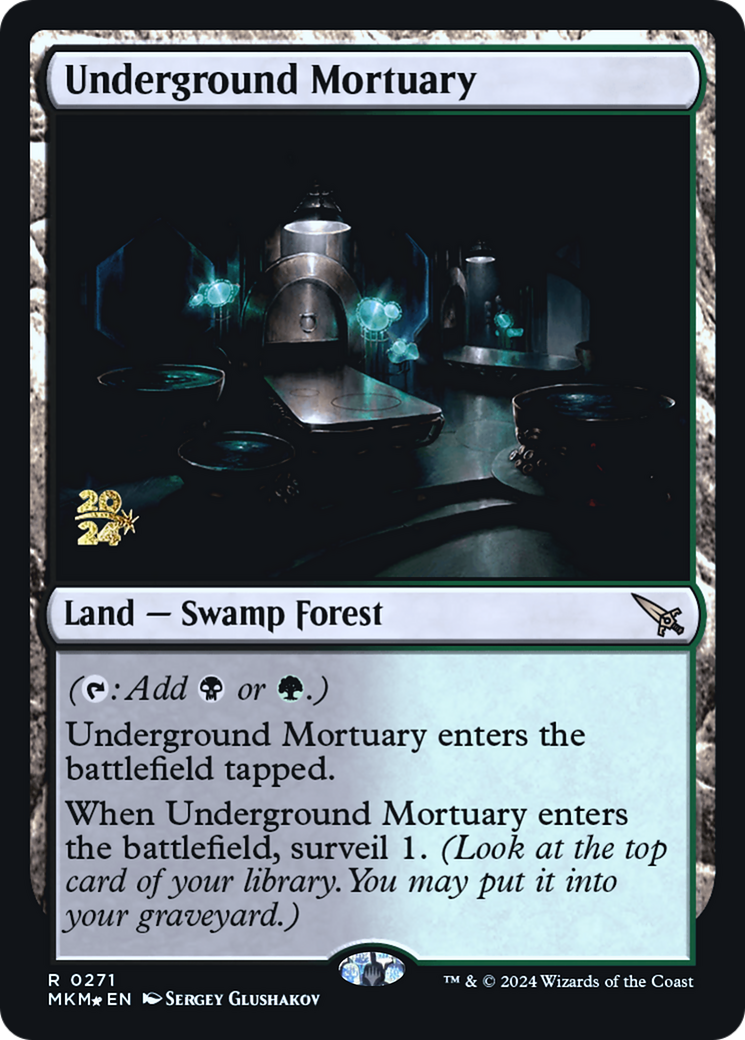 Underground Mortuary [Murders at Karlov Manor Prerelease Promos] - Magic: The Gathering - Card Brawlers | Quebec | Canada |