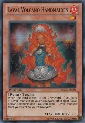 Laval Volcano Handmaiden [HA06-EN002] Super Rare - Yu-Gi-Oh! - Card Brawlers | Quebec | Canada |