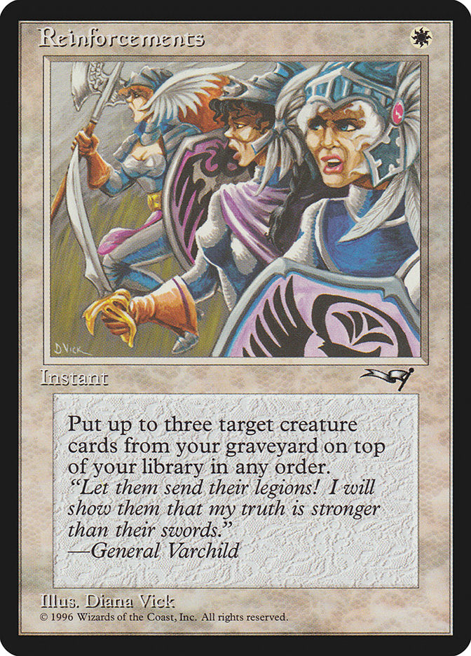 Reinforcements (No Archer) [Alliances] - Magic: The Gathering - Card Brawlers | Quebec | Canada |