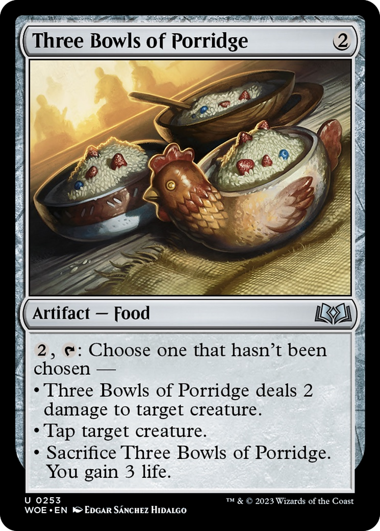 Three Bowls of Porridge [Wilds of Eldraine] - Magic: The Gathering - Card Brawlers | Quebec | Canada |