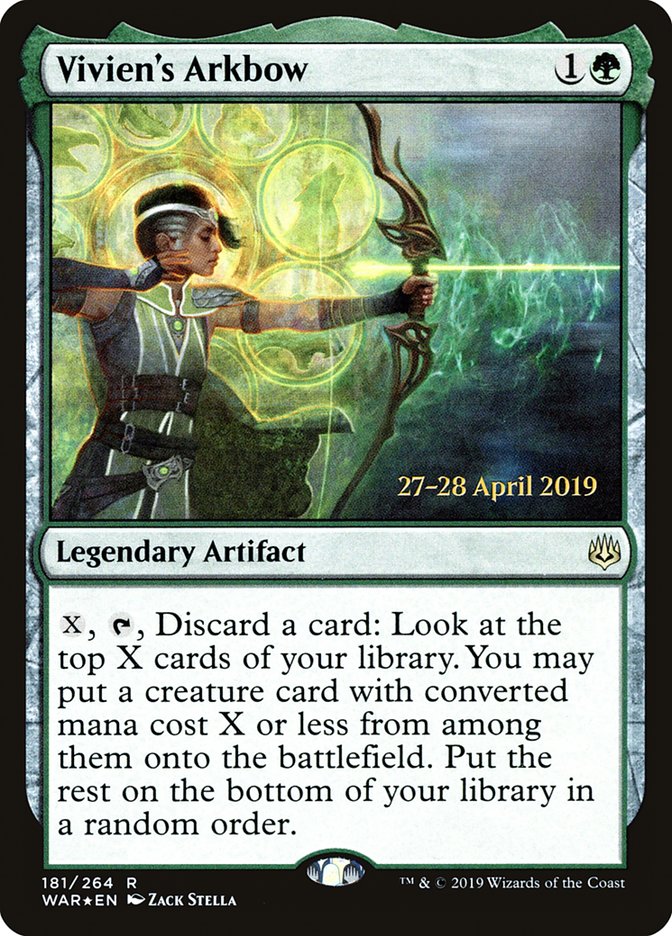 Vivien's Arkbow [War of the Spark Prerelease Promos] - Magic: The Gathering - Card Brawlers | Quebec | Canada |