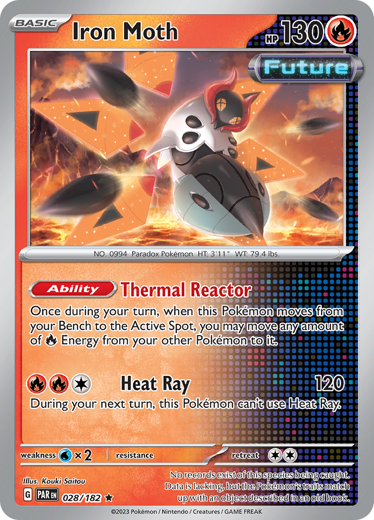 Iron Moth (028/182) [Scarlet & Violet: Paradox Rift] - Pokémon - Card Brawlers | Quebec | Canada |