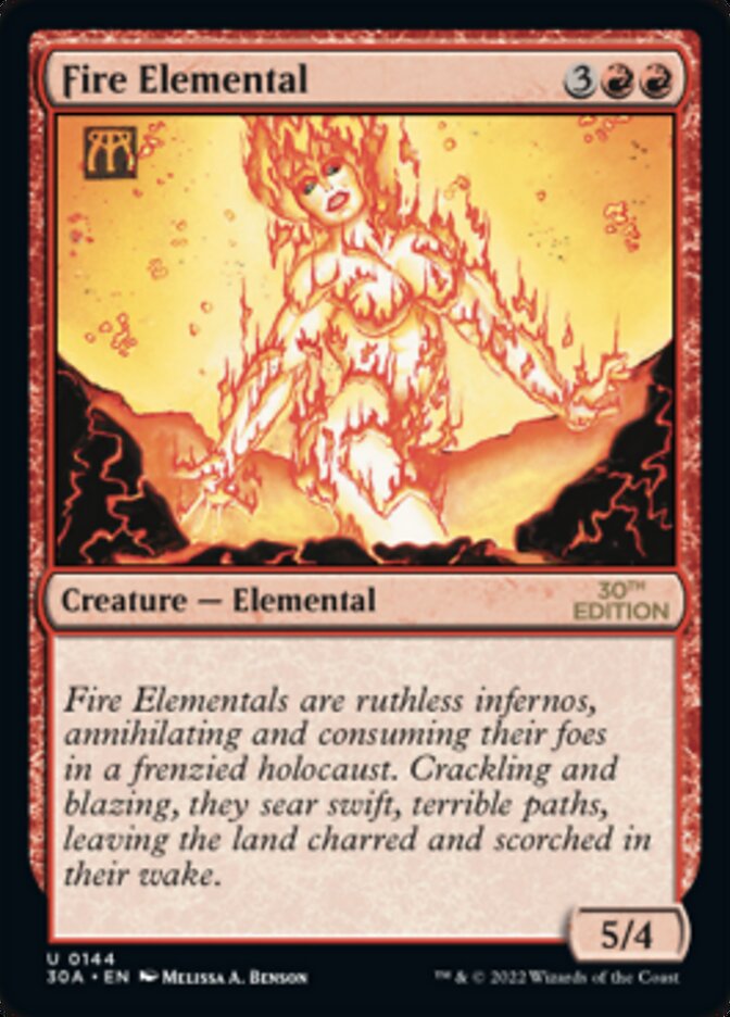 Fire Elemental [30th Anniversary Edition] - Magic: The Gathering - Card Brawlers | Quebec | Canada |