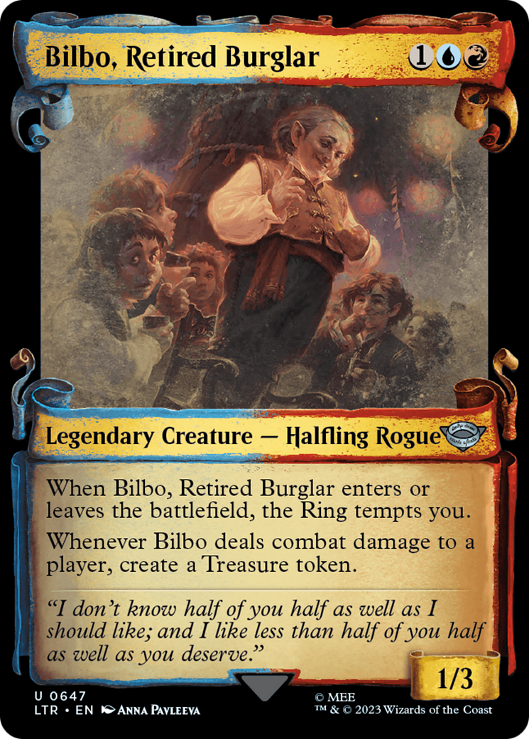 Bilbo, Retired Burglar [The Lord of the Rings: Tales of Middle-Earth Showcase Scrolls] - Magic: The Gathering - Card Brawlers | Quebec | Canada |