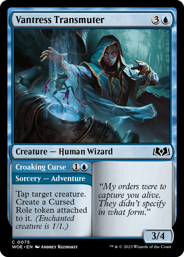 Vantress Transmuter // Croaking Curse [Wilds of Eldraine] - Magic: The Gathering - Card Brawlers | Quebec | Canada |