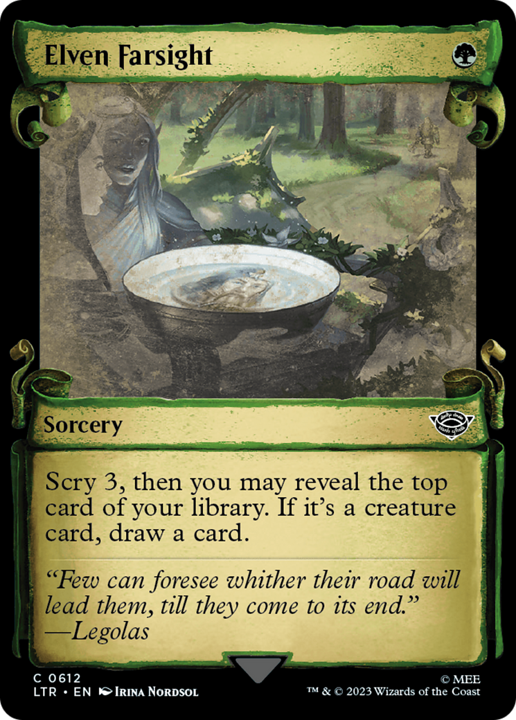 Elven Farsight [The Lord of the Rings: Tales of Middle-Earth Showcase Scrolls] - Magic: The Gathering - Card Brawlers | Quebec | Canada |