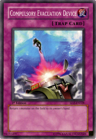 Compulsory Evacuation Device [SD2-EN028] Common - Yu-Gi-Oh! - Card Brawlers | Quebec | Canada |